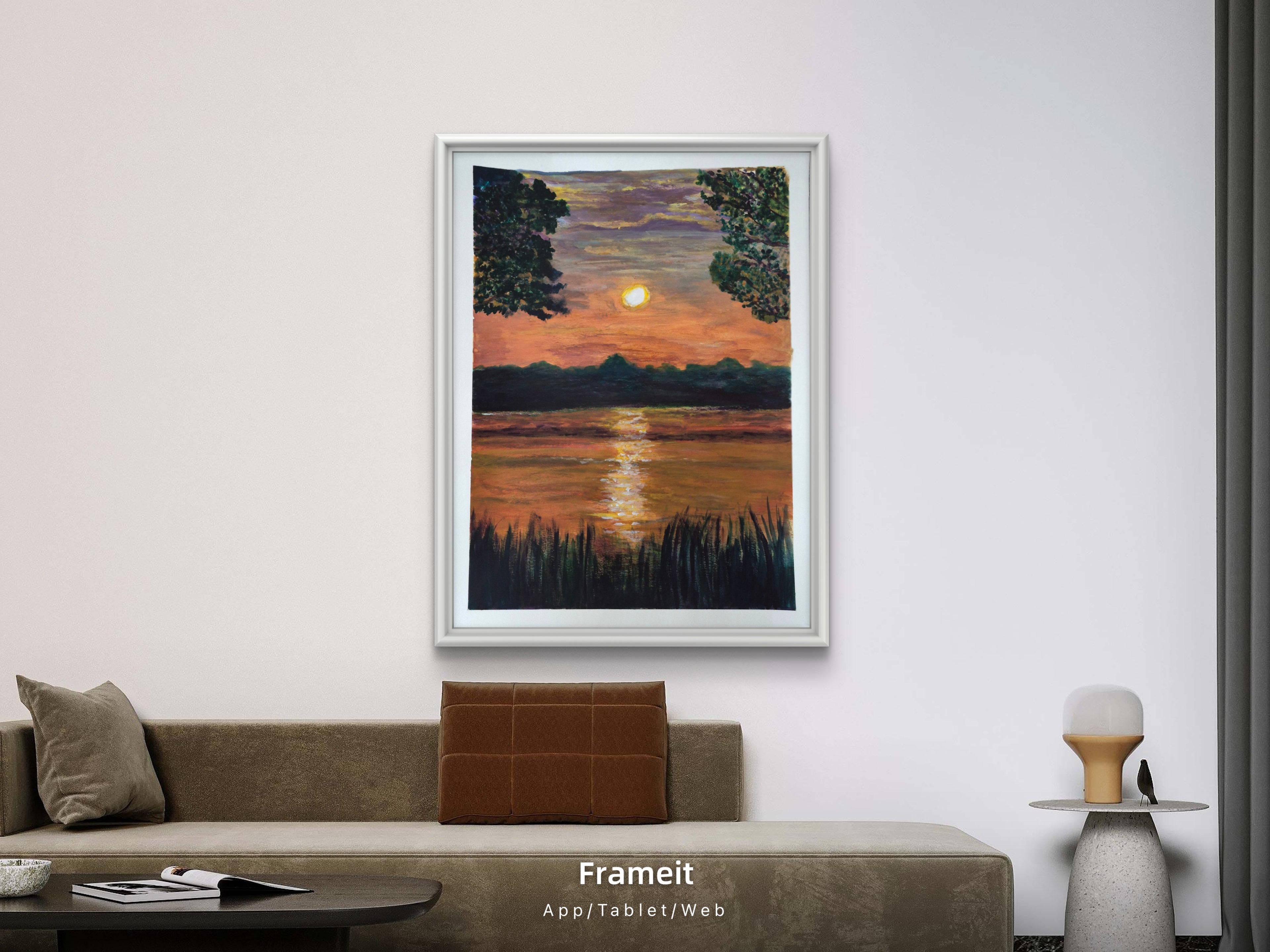 Sunrise at the Lake 9x12 Print