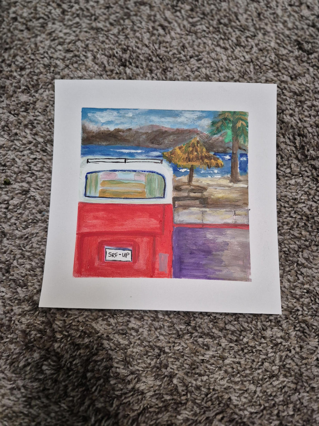 SRF-UP 8x8 Acrylic on paper