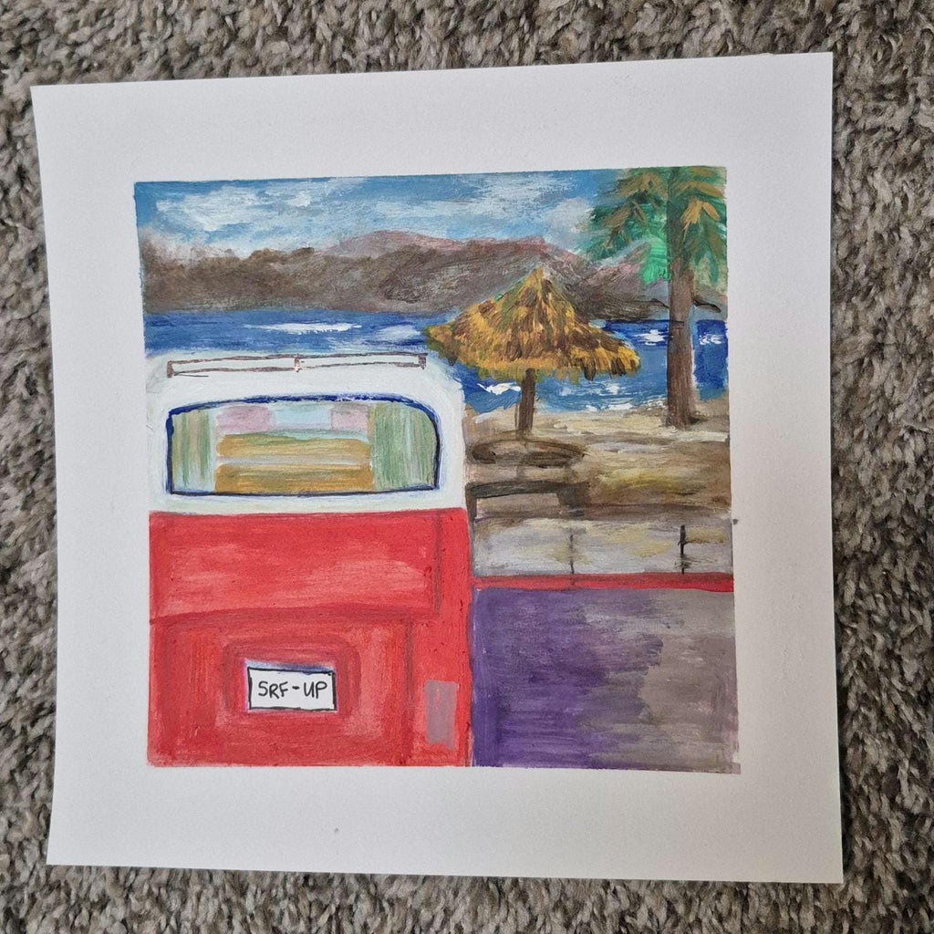 SRF-UP 8x8 Acrylic on paper