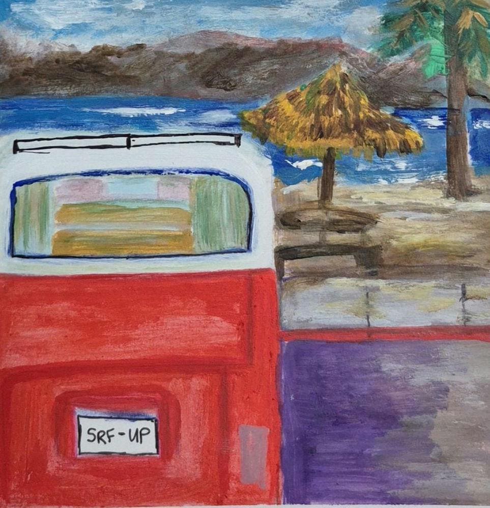 SRF-UP 8x8 Acrylic on paper